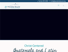 Tablet Screenshot of paradisebound.org